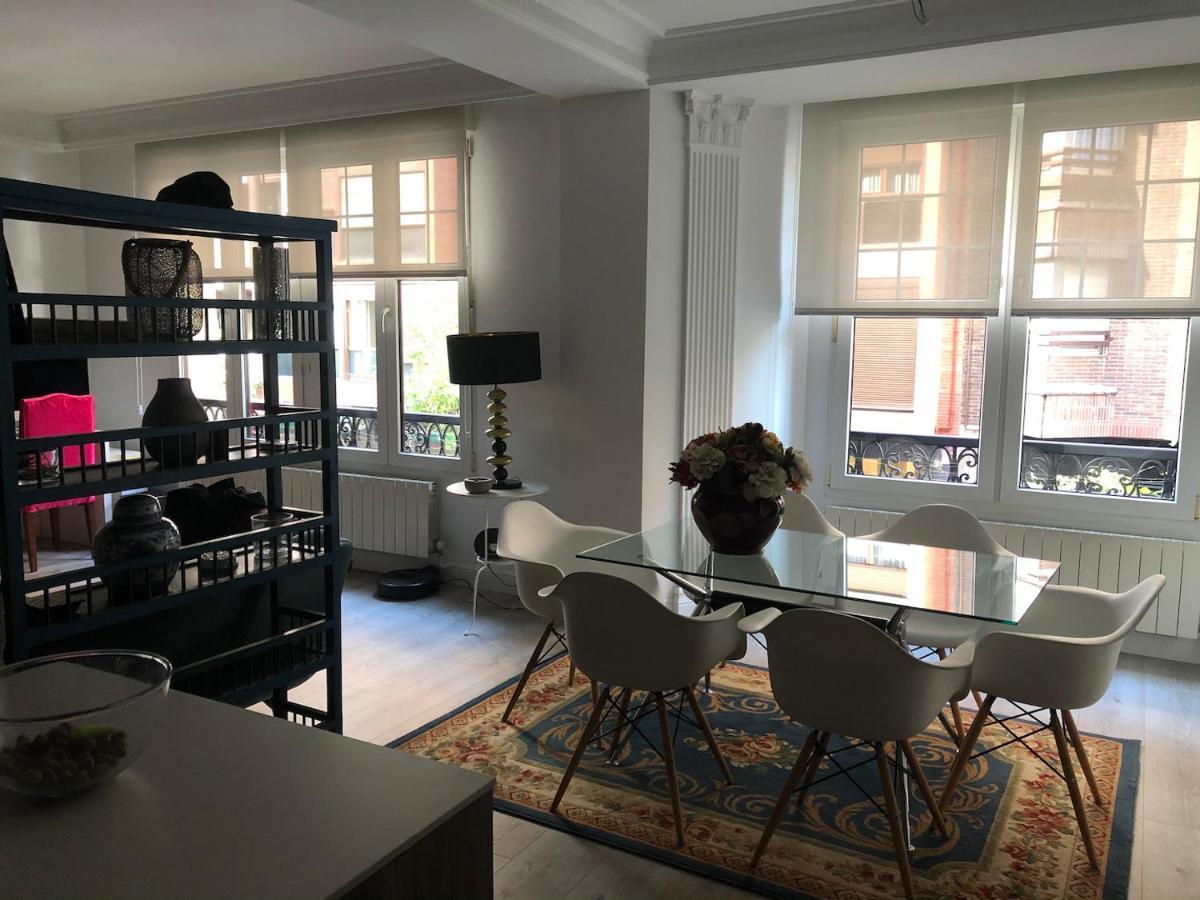 110 M2 Central Apartment In Abando Close To Guggenheim With Parking 빌바오 외부 사진