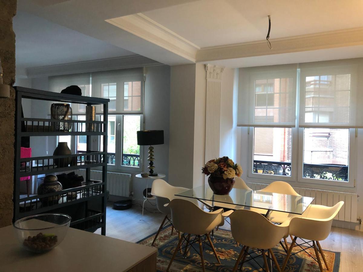 110 M2 Central Apartment In Abando Close To Guggenheim With Parking 빌바오 외부 사진